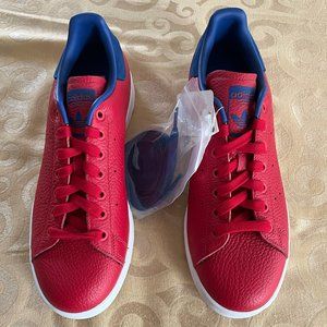 NEW!! Size 8.5 - adidas Stan Smith Scarlet Collegiate Royal 2020